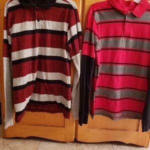 Two youth 14/16 boys long sleeved shirts